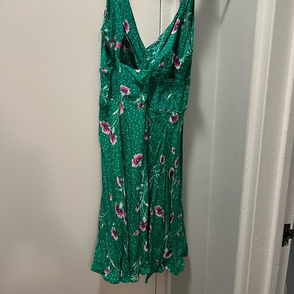 Free People Green Mini Floral Dress - NWT size XS - Picture 3 of 5